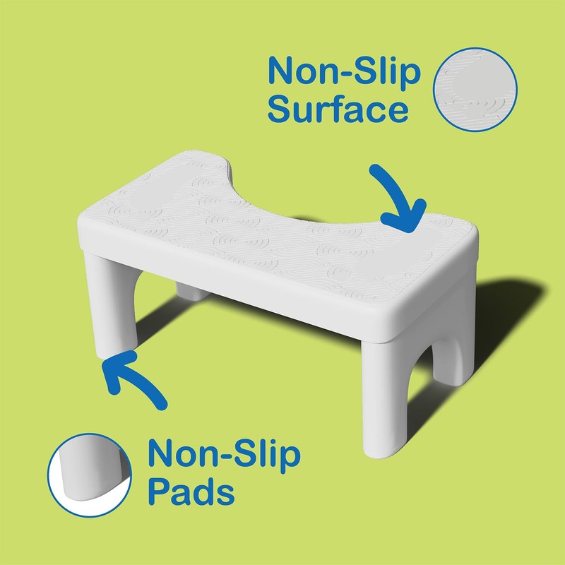 Step and Go Toilet Stool for Bathroom, Potty Poop Squat