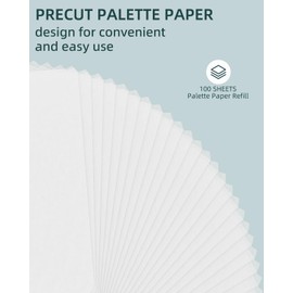 Nicpro 100 Sheets Wet Palette Paper Refillment, Only Designed for Stay Wet Pallet to Save Paints and Keep Wet for Miniature & Model Painting, Warhammer 40K and Acrylic Painting