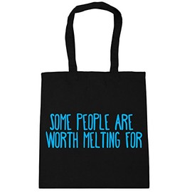Hippowarehouse Some people are worth melting for Tote Shopping Gym Beach Bag 42cm x38cm, 10 litres
