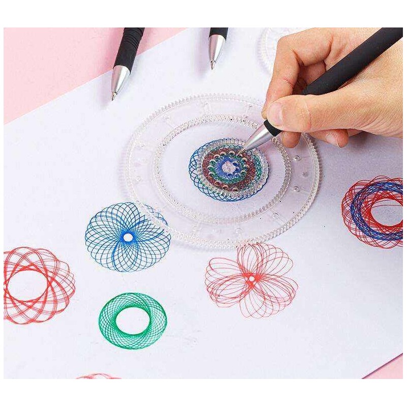 23 Piece Art Set for Stunning Geometric Designs with 6