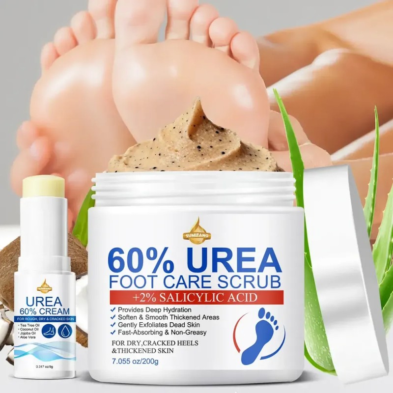 Exfoliante Para Pies Con Urea 60% Y Ácido Salicílico Coco