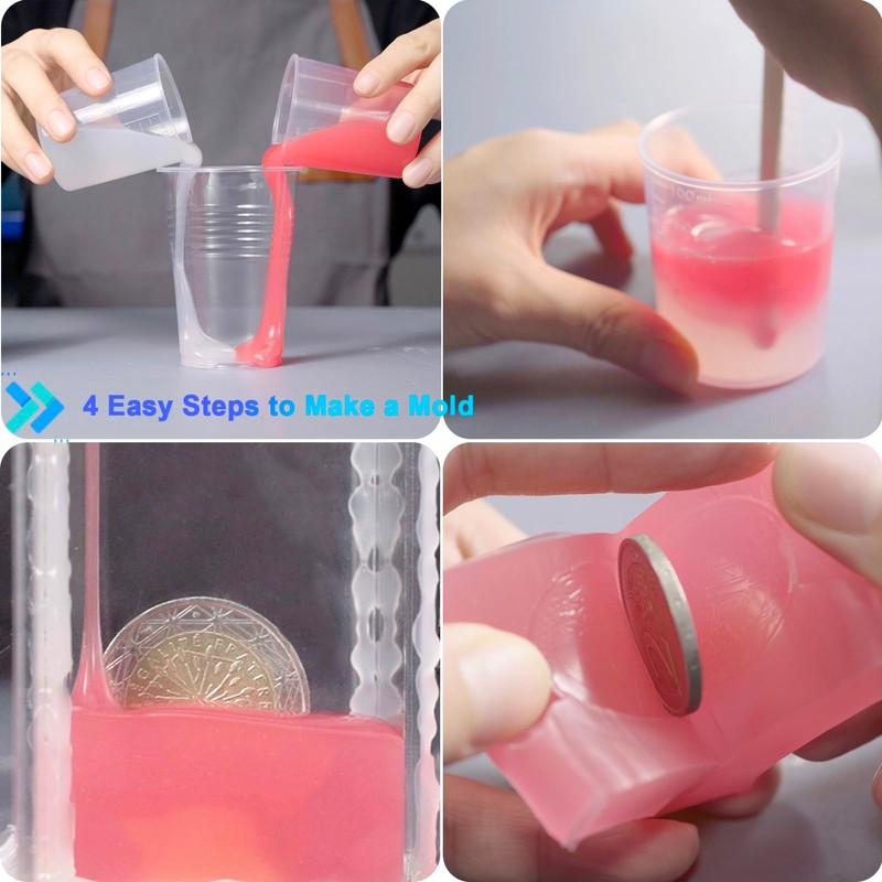 BBDINO Silicone Mold Making Kit 20A - 1 Gallon/10 lbs/160