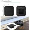 CyanHall 1.25” Black Trailer Hitch Tube Rubber Cover Plug, Fits