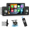 Single Din Car Stereo with Apple Carplay Android Auto, METEESER