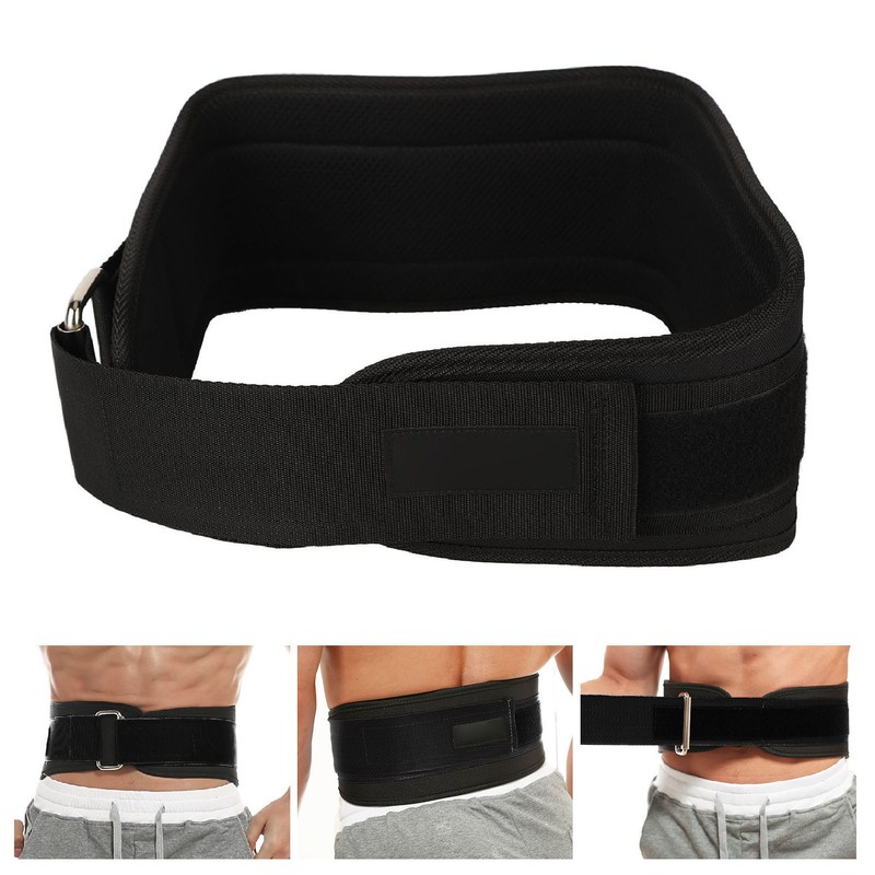 Fitness Lumbar Support Belt Adjustable Breathable Waist Protector Weightlifting Squatting