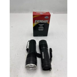 EVEREADY (QTY 4) Eveready Energi LED Tactical Lights w/Lanyard, Black, Up to 270 Lumens