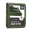 RAINDEWAY Tarps 8x8 Feet,Tarp Waterproof,9Mil Thick,Finished Size,Multipurpose Poly Tarp Cover