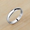 Meixao Unisex Solid 925 Sterling Silver Highly Polished Wedding Ring