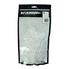 Fixman 568185 Plastic Chain 6 mm x 5m White