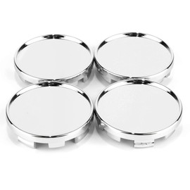 RhinoTuning 4 PCS 54mm/2.15in Wheel Center Caps Compatible with MKC Wheels Ibiza 6LL601171 Chrome Rim Hub Caps, OD: 54mm/2.15in ID: 51mm/2.01in