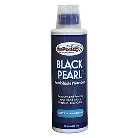 The Pond Guy Black Pearl Pond Dye, for Water Gardens & Koi Fish Ponds, Ecofriendly, Clean & Clear Water, No Mixing & Easy to Use, Enhances Natural Color, Treats up to 16,000 Gallons, 16 oz