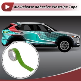 X AUTOHAUX Pinstripe Tape 50mmx10m Car Stripes Pinstripe Decals for Car Motorcycle and Boat Racing Stripes DIY Stickers Matte Green 1 Pcs