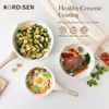 Kordisen Nonstick Ceramic Frying Pan, 12.5 Inch Ceramic Large Skillet,