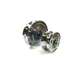 4" 6" V-Groove Sliding Gate Wheel Zinc Plated 3,000 lb Capacity (6"-2 PK)