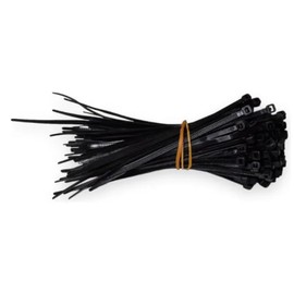 Cinchos Plásticos 4.6x450mm Negros 100 Piezas | Sujetacables Nylon Alta Resistencia | Cinchos para Cableado Organización Hogar Oficina Industria