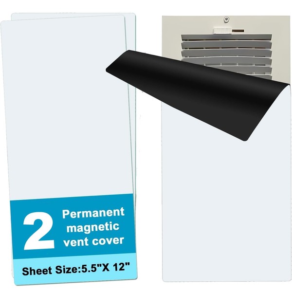 Magnetic Vent Cover for Home, 12" x 5.5", 2 Pack,