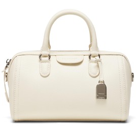 LA FESTIN Handbags for Women : Top Handle Tote Bag with Zipper for Travel, Coconut Cream