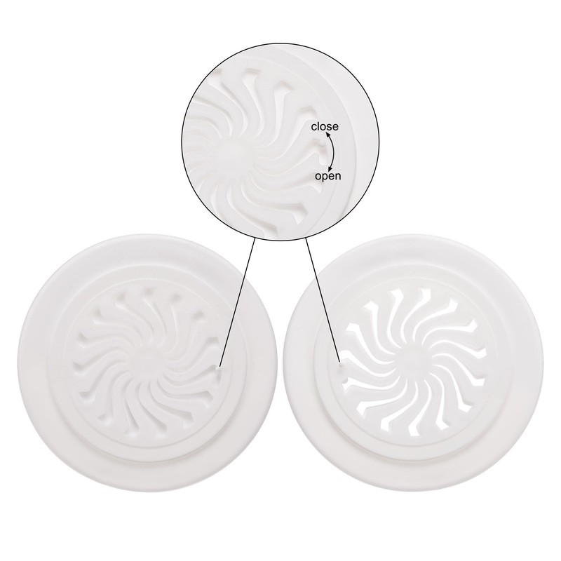 sourcing map Round Vent Cover, ABS Plastic Adjustable Air Vent