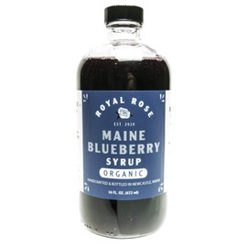 Royal Rose, Wild Maine Blueberry Organic Simple Syrup (16oz)