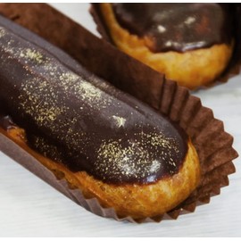 Pastry Chef's Boutique Paper Long Oval Eclair Candy Cups - 200 pcs - Brown