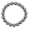 10mm Round Terahertz Beads Bracelet Energy Stone Elastic Flexible Stylish