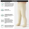 CALZITALY 2 Pairs of Baby Microfibre Tights, White, Pink, 3-24