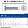 MroMax M3 x 40mm Machine Screws Phillips Round Head Screw