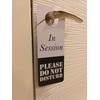 Do Not Disturb Sign -In Session, Door Hanger 2 Pack,