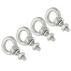 sourcing map M3 1/8"x0.35" Stainless Steel Eye Bolts Threaded Screw