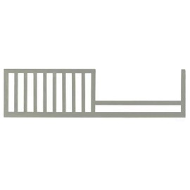 Toddler Bed Safety Guard Rail for Bel Amore & COSI Bella Convertible Cribs by Bivona - Solid Wood Rail for Convertible Crib to Toddler Bed - Safety Guard Rail for Children (Saddle Grey - Lyla Rose)