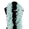 Luxury ICY Blue Turquoise Feather Boa - 80g - 180cm