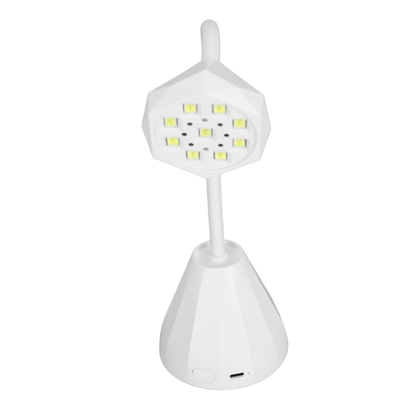 27W Gooseneck Nail Lamp with 9pcs Lamp Chips Flexible Gooseneck