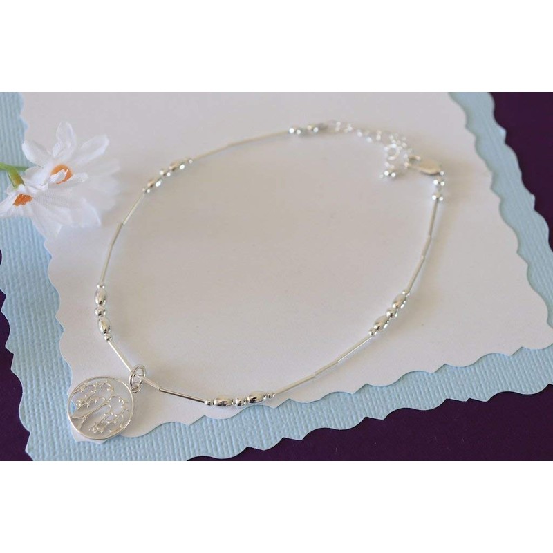 Anklet Willow Tree Sterling Silver Beach Gift Willowy