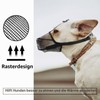 Dog Muzzle with Rounded Mesh, Breathable Muzzle for Small, Medium