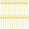25pcs Gold Keychain Making Kit Key Ring with Chain Bulk