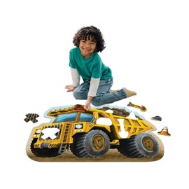 Peaceable Kingdom Shiny Dump Truck Floor Puzzle