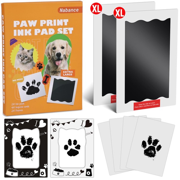 Nabance Paw Print Kit, Dog Nose Print Kit, 8 Pcs