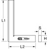 KS Tools 300.0291 Square DIN 875/0, 50mm