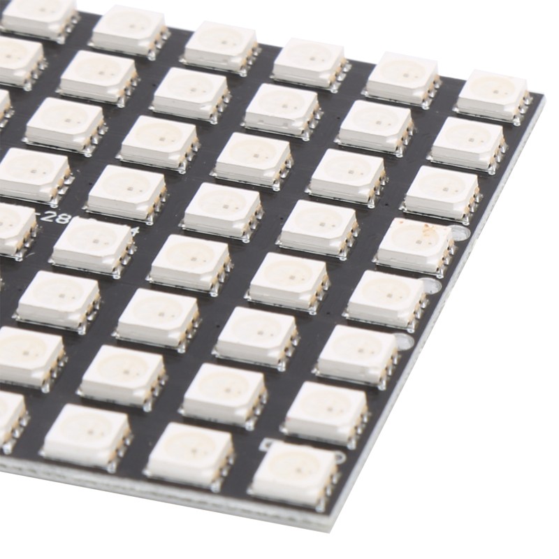 WS2812 64Digit RGB 5050 LED Development Board BuiltIn Full Color