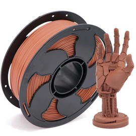 Red Brown 1.75mm PLA Basic Filament High Speed 1kg (2.2lbs) Plastic Spool Fit Most FDM 3D Printer AMS, 3D Printing PLA Filament