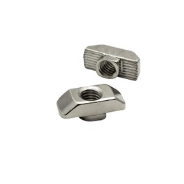 Hammer Nut Slot Nut M6 Slot 8 for Aluminium Profile Pack of 40 - Pack of 10