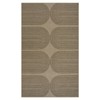 LIVEBOX Modern Rainbow Easy Jute Rug, 5x7 Washable Area Rugs