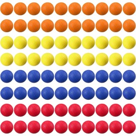 Junkin 80 Pcs Foam Golf Balls Rubber Practice Balls Realistic Feel and Flight Sport