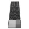 Round Key Bluetooth Foldable Keyboard with Touchpad Universal 140mAh Wireless