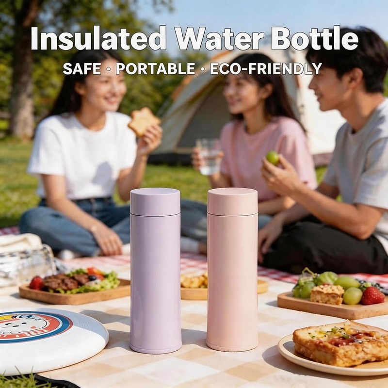 11 oz Mini Water Bottle Stainless Steel Thermoses Small -