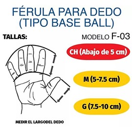 Tynor F-03 Férula para dedo (Grande)