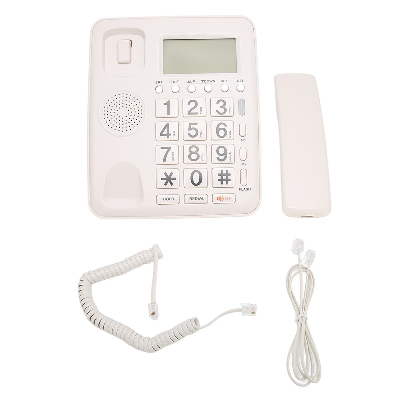 Desk Phone Caller ID Vertical Fixed Hands Free Calling Corded