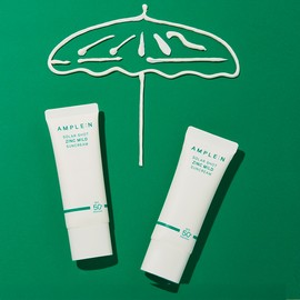 Ampoule N Solar Shot Zinc Mild Sun Cream 40ml SPF 50+ PA++++ / Inorganic sunscreen / Skin soothing for sensitive skin only / 앰플엔 솔라샷 징크 마일드 선크림 40ml SPF 50+ PA++++ / 무기자차 / 피부 진정 민감 예민 피부 전용