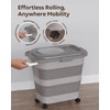 Collapsible Dog Food Container for 10-25 lbs, Airtight Storage Bin