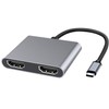 tunghey USB C to Dual HDMI Adapter, Dual Monitors Adapter